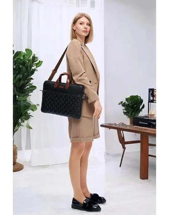 Macbook Air Pro 15-16 inç Siyah Notebook Laptop Evrak Çantası