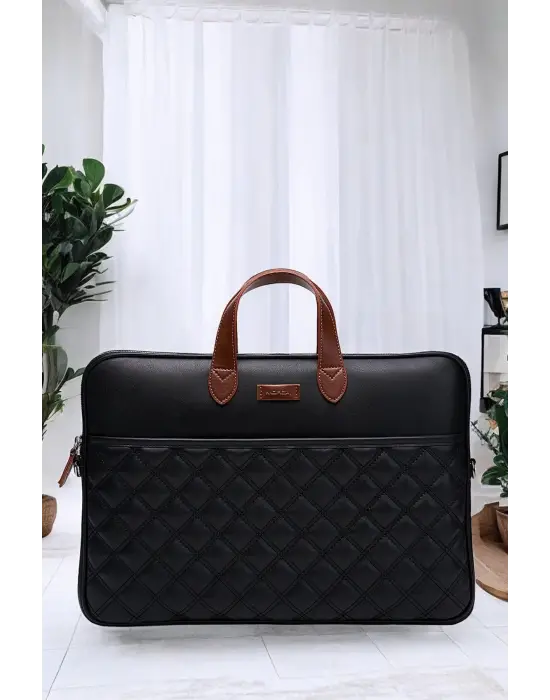 Macbook Air Pro 15-16 inç Siyah Notebook Laptop Evrak Çantası