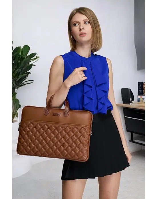 Macbook Air Pro 15-16 inç Taba Notebook Laptop Evrak Çantası