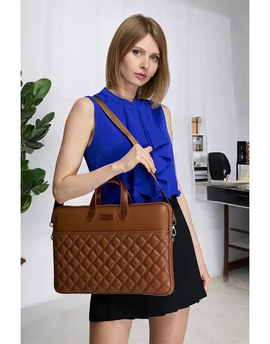 Macbook Air Pro 15-16 inç Taba Notebook Laptop Evrak Çantası