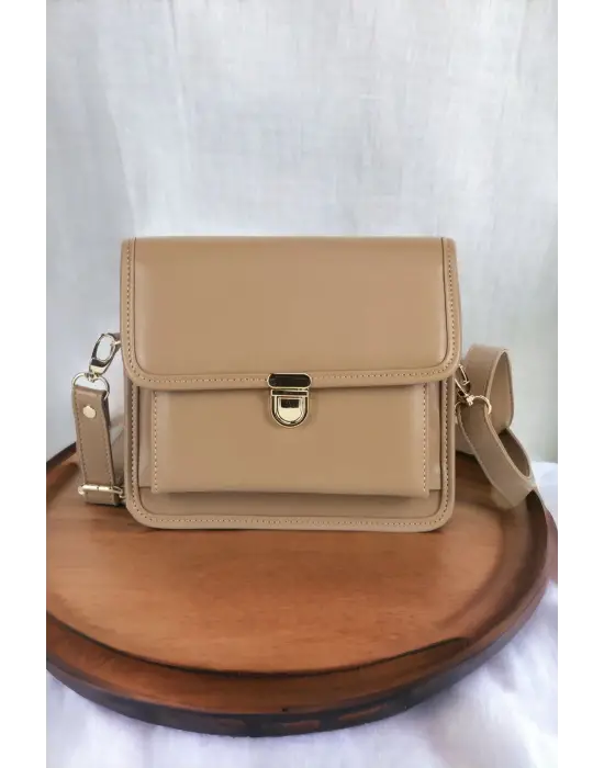 Çapraz Askılı Kadın Vizon Çanta