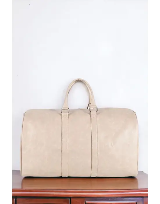 Sportif Vintage Krem Valiz