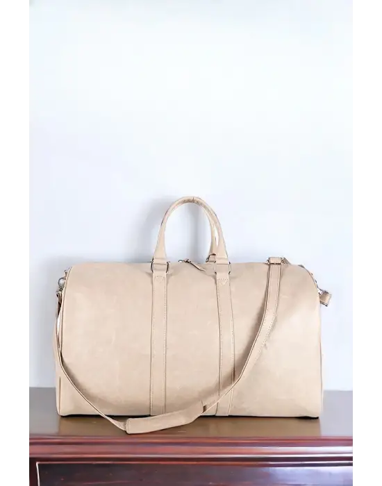 Sportif Vintage Krem Valiz