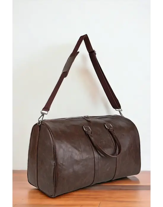 Sportif Vintage Kahverengi Valiz