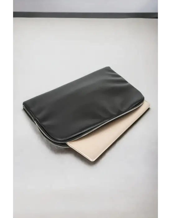 Evrak Laptop Çantası Siyah Rugan 13 14 15.6 Inç