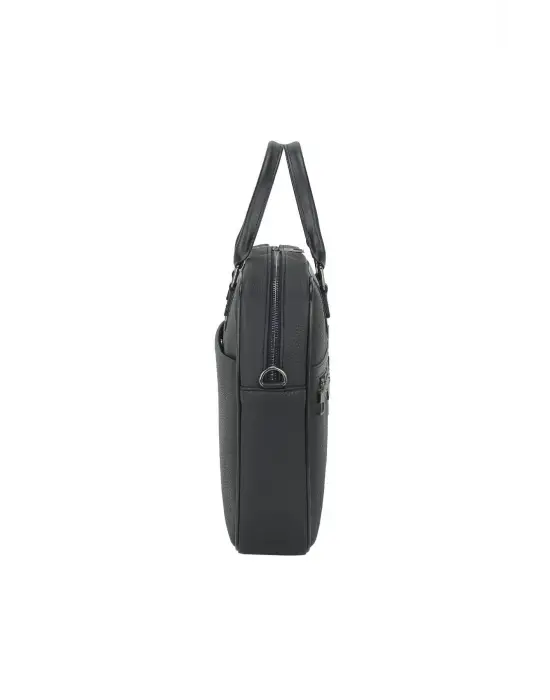 Suni Deri 15,6 inç Siyah Laptop Evrak Çantası