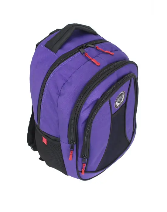 Cepli Su Geçirmez Mor Okul Çantası
