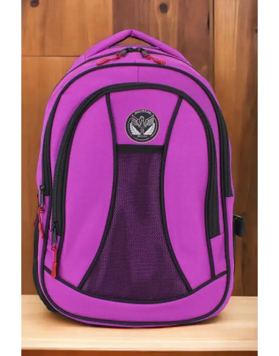 Cepli Su Geçirmez Pembe Okul Çantası