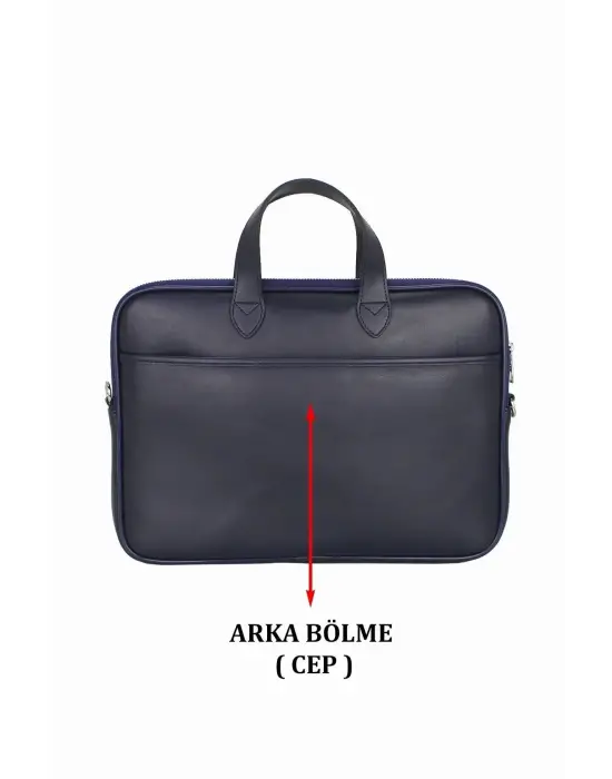 13.3-14 inç Lacivert El ve Omuz Laptop Evrak Çantası