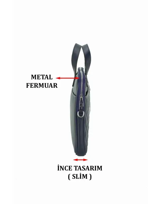 13.3-14 inç Lacivert El ve Omuz Laptop Evrak Çantası