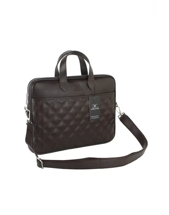 13.3-14 inç Kahverengi El ve Omuz Laptop Evrak Çantası