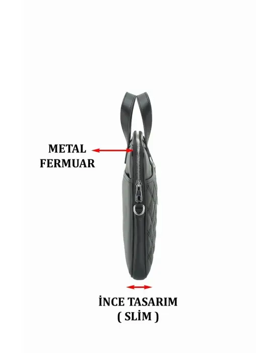 13.3-14 inç Siyah El ve Omuz Laptop Evrak Çantası