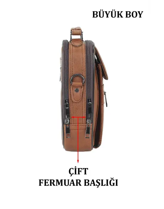 Kasalı Erkek Taba El Ve Omuz Çantası