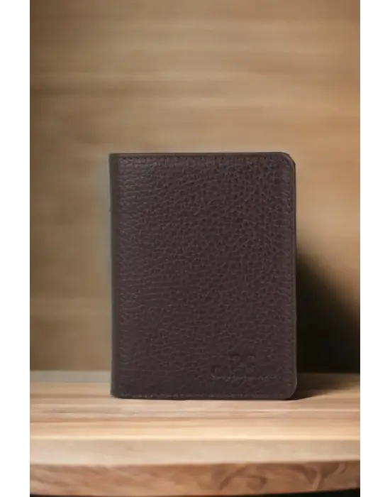 Hakiki Deri Kartlık Kartvizitlik Kahverengi Cüzdan