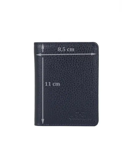 Hakiki Deri Kartlık Kartvizitlik Lacivert Cüzdan