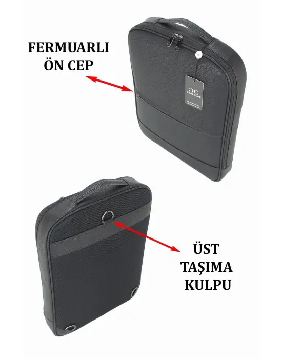 Fonksiyonel 15,6 inç Sportif Siyah Laptop Sırt Çantası