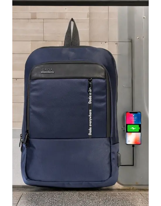 Su Geçirmez 14-15,6 inç Slim Lacivert Notebook Laptop Sırt Çantası