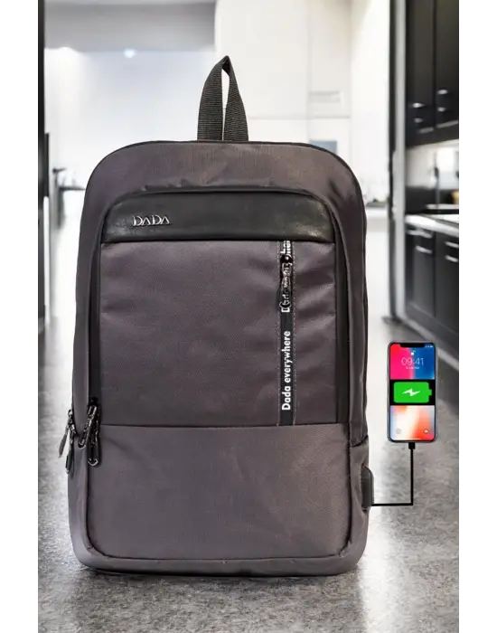 Su Geçirmez 14-15,6 inç Slim Antrasit Notebook Laptop Sırt Çantası