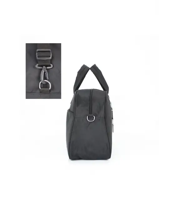 Büyük Boy Su Geçirmez Kumaş Siyah Seyahat ve Spor Çantası