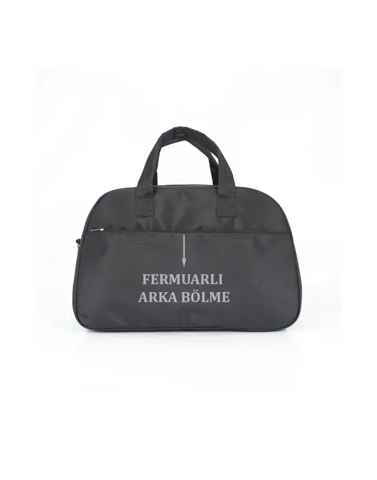 Orta Boy Su Geçirmez Siyah Seyahat ve Spor Çantası