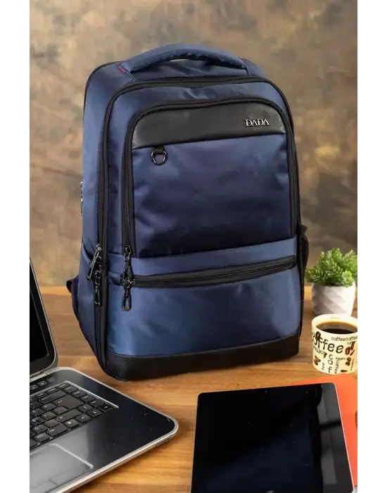 Sportif Su Geçirmez 14-15,6 inç Lacivert Notebook Laptop Sırt Çantası