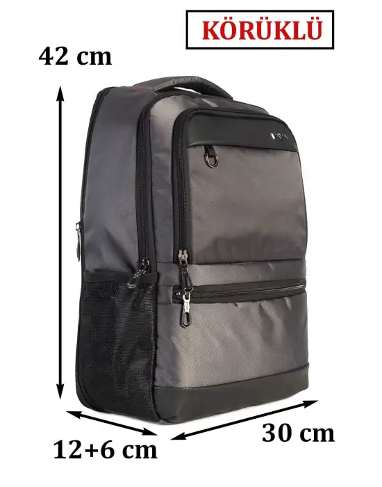 Sportif Su Geçirmez 14-15,6 inç Antrasit Notebook Laptop Sırt Çantası