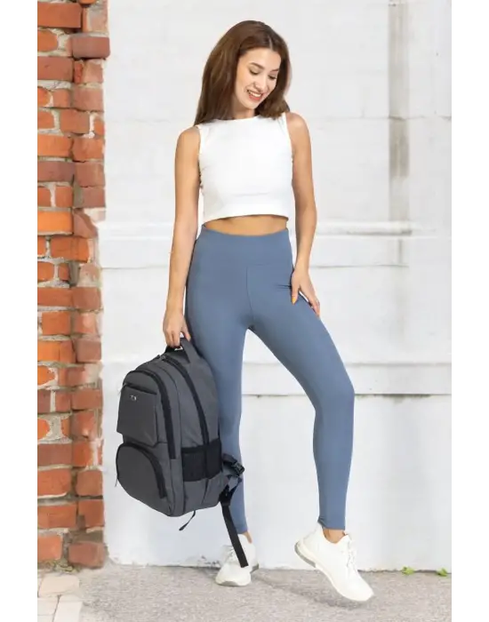 Sportif Darbe Emici Su Geçirmez 13,3-14 inç Antrasit Laptop Sırt Çantası