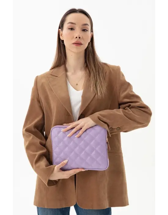 10-11 İnç Şık iPad Air Pro & Matepad & Galaxy Lila Tablet Kılıfı