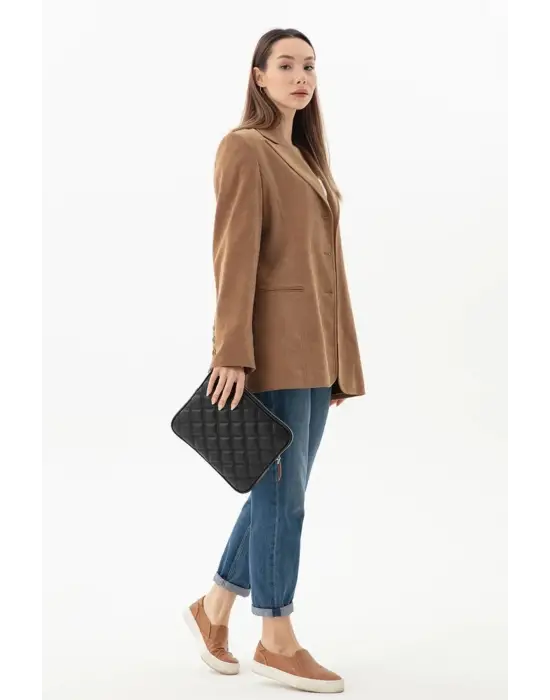 10-11 İnç Şık iPad Air Pro & Matepad & Galaxy Siyah Tablet Kılıfı