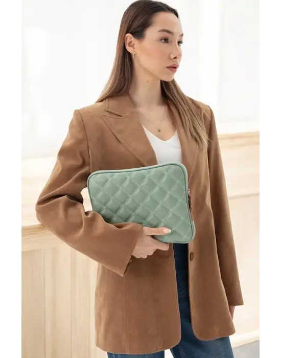 10-11 İnç Şık iPad Air Pro & Matepad & Galaxy Su Yeşili Tablet Kılıfı