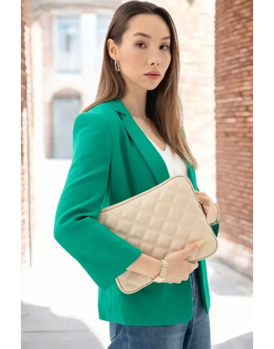 10-11 İnç Şık iPad Air Pro & Matepad & Galaxy Bej Tablet Kılıfı