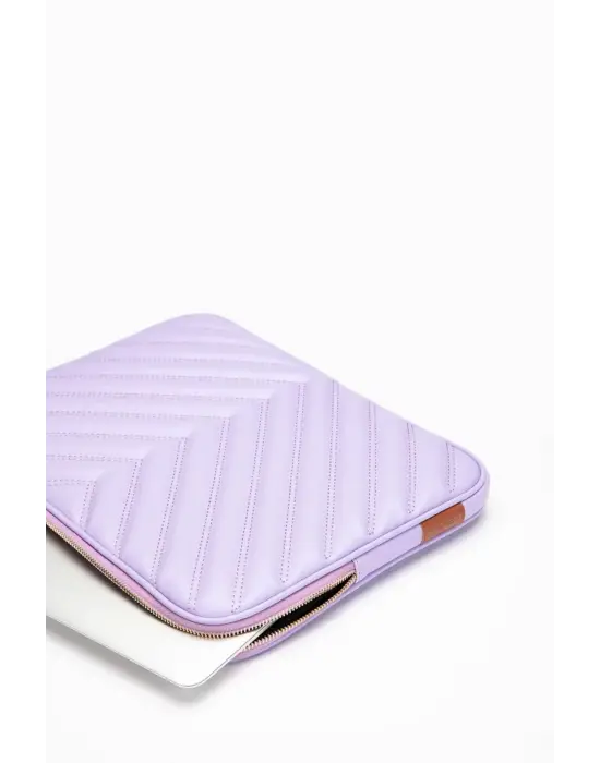 Omuz Askılı Macbook Air Pro 13.3-14 İnç Lila Notebook Laptop Kılıfı