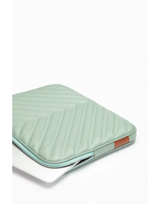 Omuz Askılı Macbook Air Pro 13.3-14 İnç Su Yeşili Notebook Laptop Kılıfı