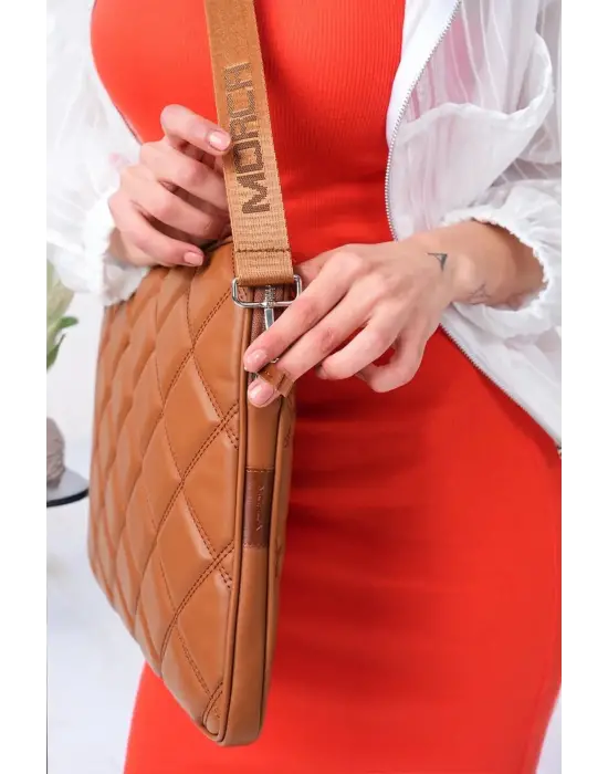 Kapitone 15-16 İnç Taba Notebook Tablet Laptop Kılıfı