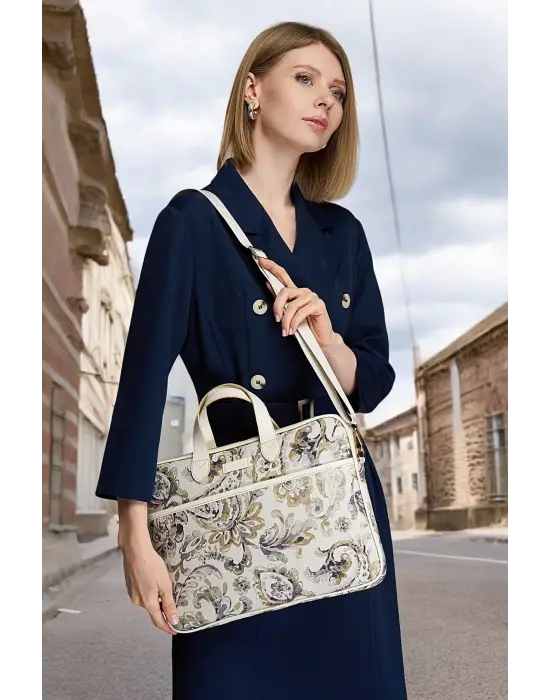 Macbook Air Pro 13.3-14 inç Çiçekli Notebook Laptop Evrak Çantası