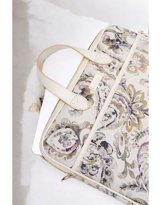 Macbook Air Pro 13.3-14 inç Çiçekli Notebook Laptop Evrak Çantası