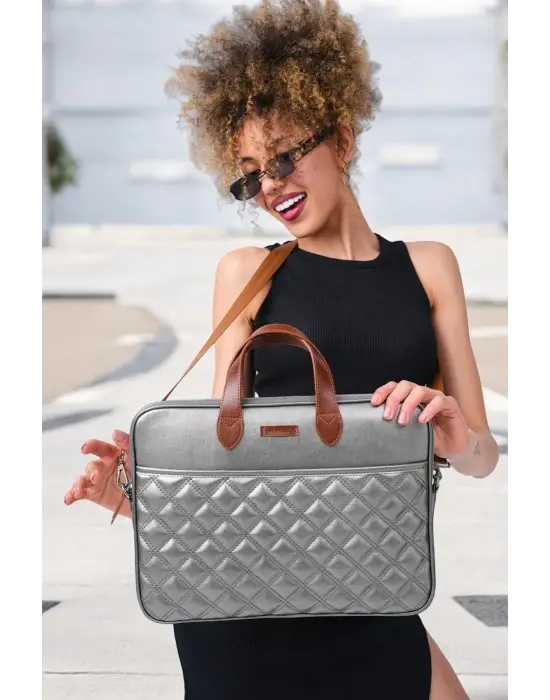 Macbook Air Pro 13.3-14 inç Gri Notebook Laptop Evrak Çantası