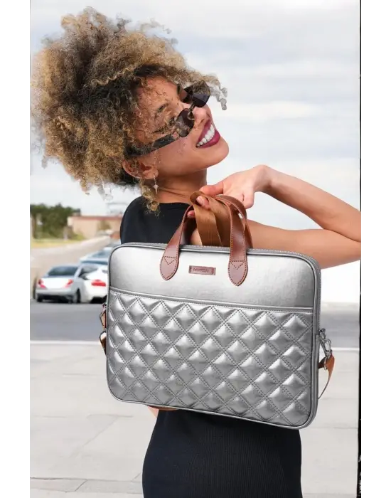 Macbook Air Pro 13.3-14 inç Gri Notebook Laptop Evrak Çantası