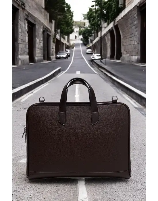 Macbook Air Pro 13-14 Inç Acı Kahve Notebook Laptop Evrak Çantası