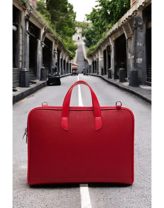 Macbook Air Pro 13-14 Inç Kırmızı Notebook Laptop Evrak Çantası