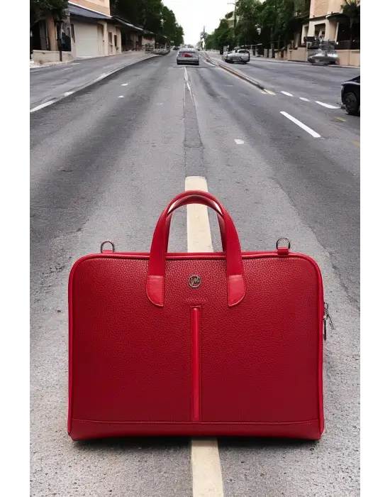 Macbook Air Pro 13-14 Inç Kırmızı Notebook Laptop Evrak Çantası