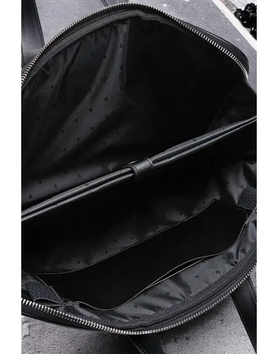 Macbook Air Pro 13-14 Inç Desenli Siyah Notebook Laptop Evrak Çantası