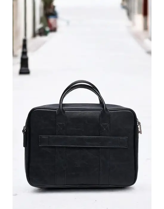 Macbook Fonksiyonel Organizer 13-14 İnç Siyah Notebook Laptop Evrak Çantası