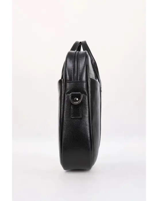 Hakiki Deri 14-15.6 İnç Siyah Notebook Laptop & Evrak Çantası