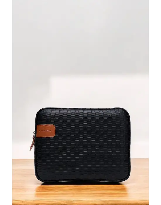 11 İnç iPad Air Pro, Matepad, Galaxy Hasır Siyah Tablet Kılıf Çantası