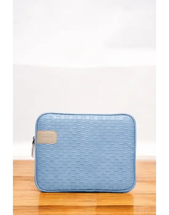 11 İnç iPad Air Pro, Matepad, Galaxy Hasır Mavi Tablet Kılıf Çantası