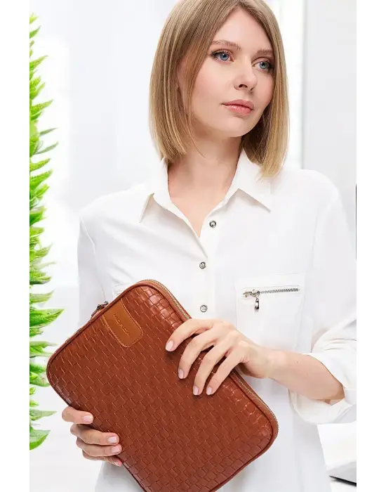 11 İnç iPad Air Pro, Matepad, Galaxy Hasır Taba Tablet Kılıf Çantası