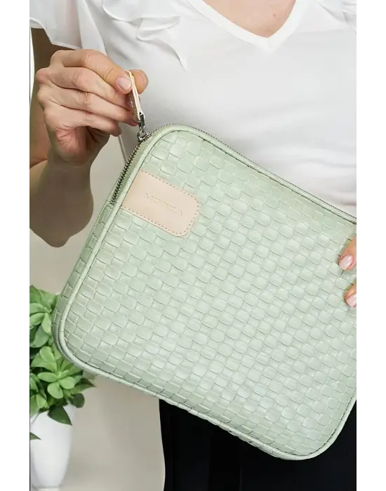 11 İnç iPad Air Pro, Matepad, Galaxy Hasır Mint Tablet Kılıf Çantası