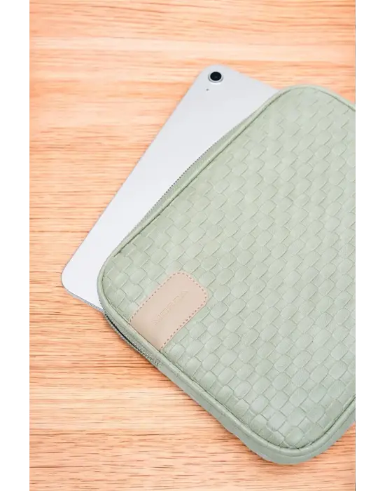 11 İnç iPad Air Pro, Matepad, Galaxy Hasır Mint Tablet Kılıf Çantası