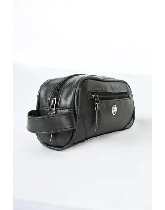 Crazy Siyah Kişisel Bakım & Makyaj El Çantası